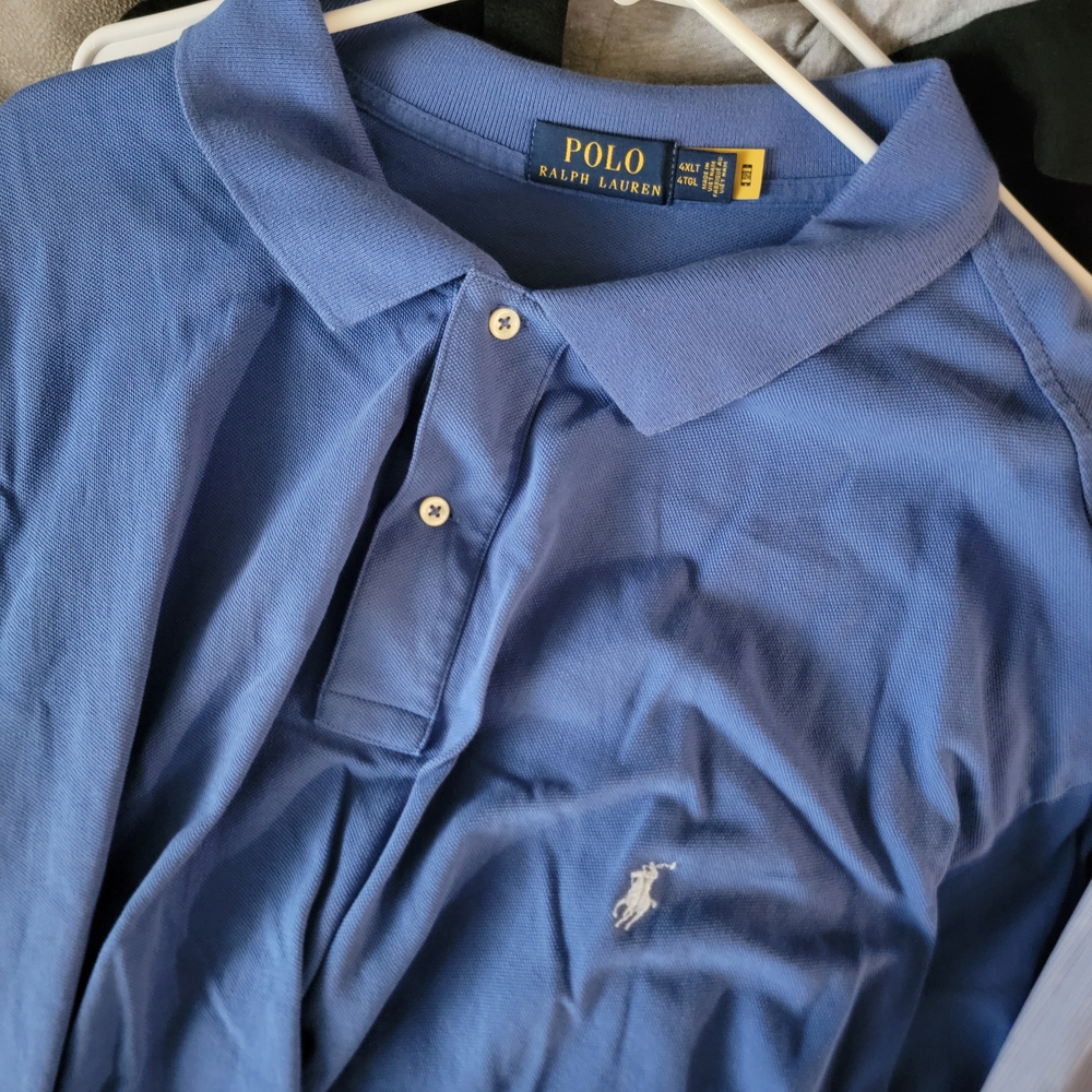 Ralph Lauren Blue Polo Shirt Classic Design